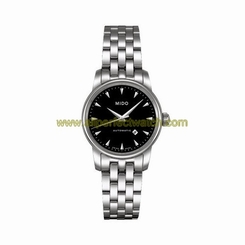 Mido Watches : M7600.4.18.1 Automatic Black Dial Stainless Steel Case With Stainles Steel Bracelet Women Watch