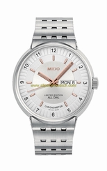 Mido Watches : M8340.4.12.1 Automatic Chronometer Day Date Stainless Steel Limited Edition Men Watch
