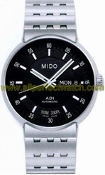 Mido Watches : M8340.4.18.1 Automatic Black Dial Stainless Steel Case With Stainless Steel Bracelet Men Watch