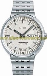 Mido Watches : M8340.4.B1.1 Automatic Chronometer Beige Dial Stainless Steel Case With Stainless Steel Bracelet Men Watch