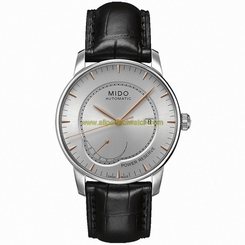 Mido Watches : M8605.4.10.4 Automatic Silver Dial Date Shock Resistance Black Leather Men Watch