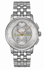 Mido Watches : M8607.4.10.1 Automatic Silver Dial Day Date Shock Resistance Stainless Steel Men Watch