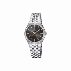 Festina Watches : Mademoiselle Black Dial Stainless Steel Women Watch