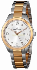 Maurice Lacroix Watches : MI1014-PVP13-150 Silver Dial Gold Tone Band Women Watch