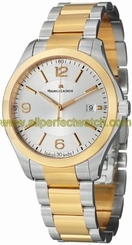 Maurice Lacroix Watches : MI1018-PVP13-130 Quartz Date Silver Dial Two Tone Stainless Steel Men Watch