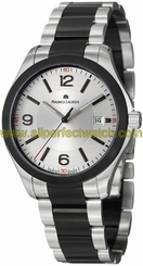 Maurice Lacroix Watches : MI1018-SS002-131 Quartz Date Silver Dial Two Tone Stainless Steel Men Watch