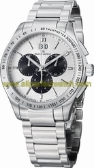 Maurice Lacroix Watches : MI1028-SS002-130 Quartz Chronograph Date Silver Dial Stainless Steel Men Watch