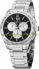 Maurice Lacroix Watches : MI1028-SS002-332 Quartz Chronograph Date Black Dial Stainless Steel Men Watch