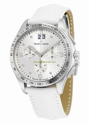 Maurice Lacroix Watches : MI1057-SS001-150 Silver Dial Fixed - Tachymeter Band Men Watch