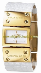 Michael Kors Watches : MK2147 White Dial White Leather Women Watch