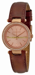 Michael Kors Watches : MK2353 Quartz Rose Gold Dial Leather Women Watch