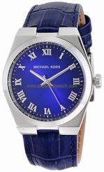 Michael Kors Watches : MK2355 Quartz Dark Blue Dial Leather Women Watch