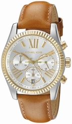 Michael Kors Watches : MK2420 Quartz Chronograph Date Brown Leather Women Watch