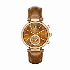 Michael Kors Watches : MK2424 Brown Dial Stop Watch Women Watch