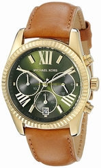 Michael Kors Watches : MK2431 Green Dial Stainless Steel Band Women Watch