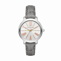 Michael Kors Watches : MK2479 Silver Dial Leather Women Watch
