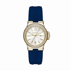 Michael Kors Watches : MK2490 Quartz Analog Date Blue Silicone Women Watch