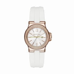 Michael Kors Watches : MK2491 Quartz Analog Date White Silicone Women Watch
