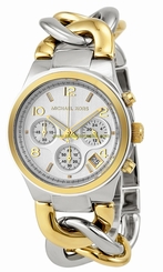 Michael Kors Watches : MK3199 Quartz Chronograph Date Two Tone Stainless Steel Women Watch