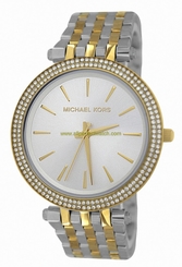 Michael Kors Watches : MK3215 Quartz Silver Dial Crystal Bezel Two Tone Stainless Steel Women Watch