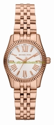 Michael Kors Watches : MK3230 Quartz White Roman Numerals Dial Rose Gold Tone Stainless Steel Women Watch