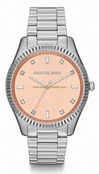 Michael Kors Watches : MK3239 Quartz Peach Dial Crystal Accents Stainless Steel Women Watch