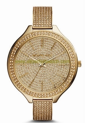 Michael Kors Watches : MK3256 Quartz Gold & Crystals Women Watch