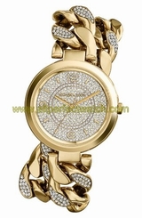 Michael Kors Watches : MK3266 Quartz Crystal Pave Dial Gold Tone Stainless Steel Women Watch
