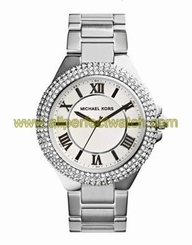 Michael Kors Watches : MK3276 Quartz White Roman Numerals Dial Crystal Bezel Stainless Steel Women Watch