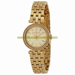 Michael Kors Watches : MK3295 Quartz Champagne Dial Gold Tone Stainless Steel Women Watch