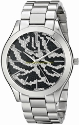 Michael Kors Watches : MK3314 Quartz Crystal Pave Black Dial Stainless Steel Women Watch