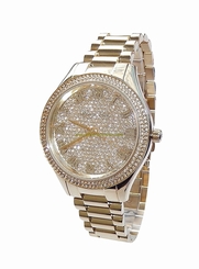 Michael Kors Watches : MK3319 Gold Dial Stainless Steel Band Women Watch