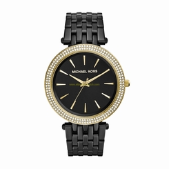 Michael Kors Watches : MK3322 Black Dial Stainless Steel Women Watch