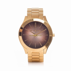 Michael Kors Watches : MK3381 Brown Dial Stainless Steel Band Women Watch