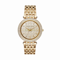 Michael Kors Watches : MK3398 Gold Dial Stainless Steel Women Watch