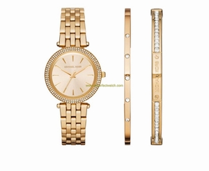 Michael Kors Watches : MK3430 Gold Dial Gold-tone Stainless Steel Band Women Watch