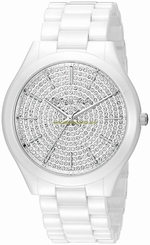 Michael Kors Watches : MK3448 Silver Dial Ceramic Band Women Watch