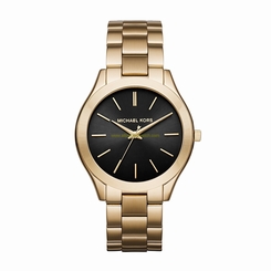 Michael Kors Watches : MK3478 Black Dial Stainless Steel Women Watch