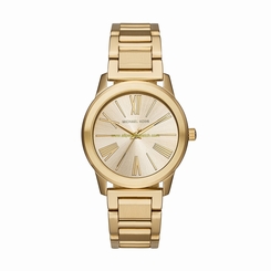Michael Kors Watches : MK3490 Gold Dial Stainless Steel Women Watch