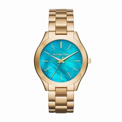 Michael Kors Watches : MK3492 Turquoise Dial Stainless Steel Women Watch