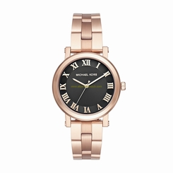 Michael Kors Watches : MK3585 Black Dial Stainless Steel Women Watch
