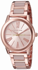 Michael Kors Watches : MK3595 Rose Gold Dial Stainless Steel Band Women Watch