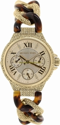Michael Kors Watches : MK4290 Quartz Day Date Gold Tone Stainless Steel and Ceramic Women Watch