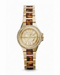 Michael Kors Watches : MK4291 Quartz Gold Dial Stainless Steel and Ceramic Women Watch