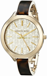 Michael Kors Watches : MK4293 Gold Dial Stainless Steel Band Women Watch