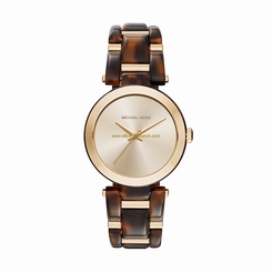 Michael Kors Watches : MK4314 Gold Dial Stainless Steel Women Watch