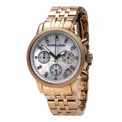 Michael Kors Watches : MK5026 White Dial Stainless Steel Band Women Watch