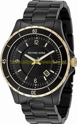 Michael Kors Watches : MK5173 Quartz Analog Date Black Stainless Steel Men Watch