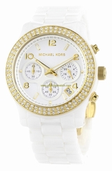 Michael Kors Watches : MK5237 White Dial Ceramic Band Women Watch
