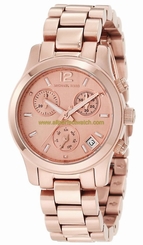 Michael Kors Watches : MK5430 Quartz Chronograph Day Date Rose Gold Tone Stainless Steel Women Watch